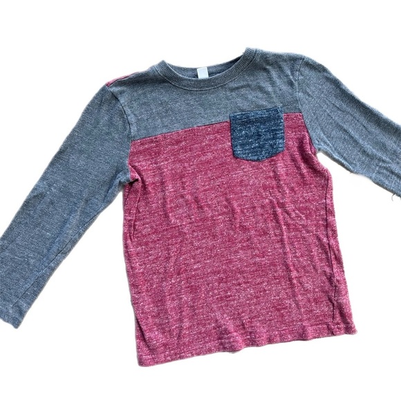Joe Fresh Boys Colour  Block Long Sleeve Tee Shirts Size 10-12 - Picture 2 of 7